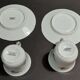 Pair of 20th century Couleuvre porcelain coffee cups