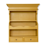 Waxed painted wood shelf