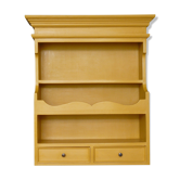 Waxed painted wood shelf