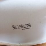 Terrine ceramic doe signed Caugant