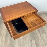 Scandinavian teak sewing table