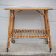 Bamboo table with wheels, bamboo service with wheels, servant, interior decoration