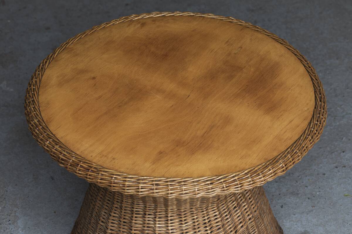 Side table, rattan, 1960s