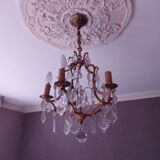 Chandelier cage with tassels