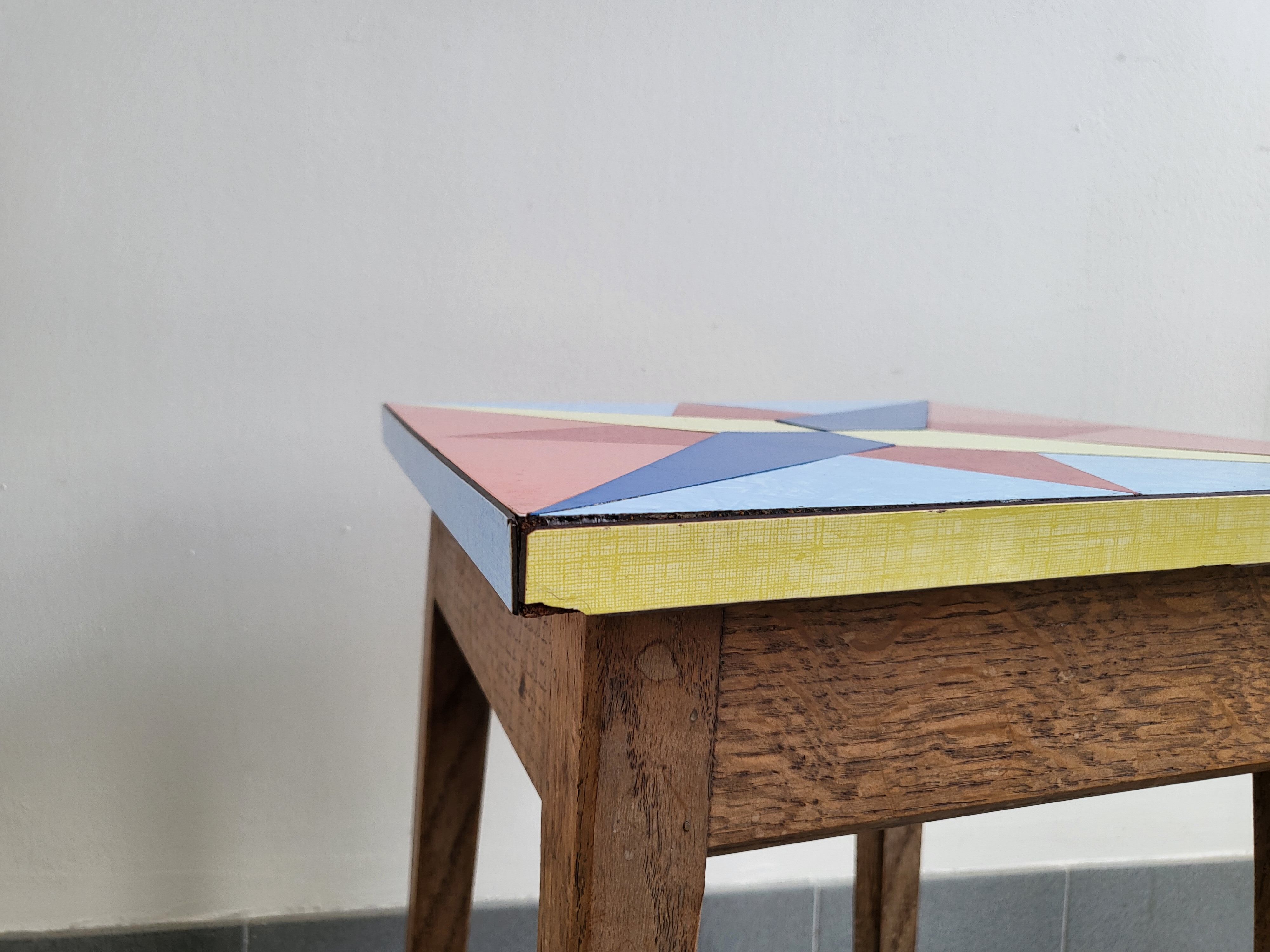 Pair of vintage formica stools 1950