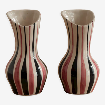 2 vases 50s