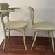 Set of 2 BISTROT wooden seats: BAUMANN chair and LUTERMA armchair.