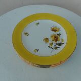 Set of six flat earthenware plates