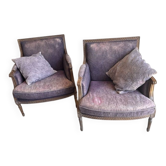 Fauteuils Louis XVI Bergère