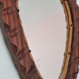 Brutalist vintage mirror