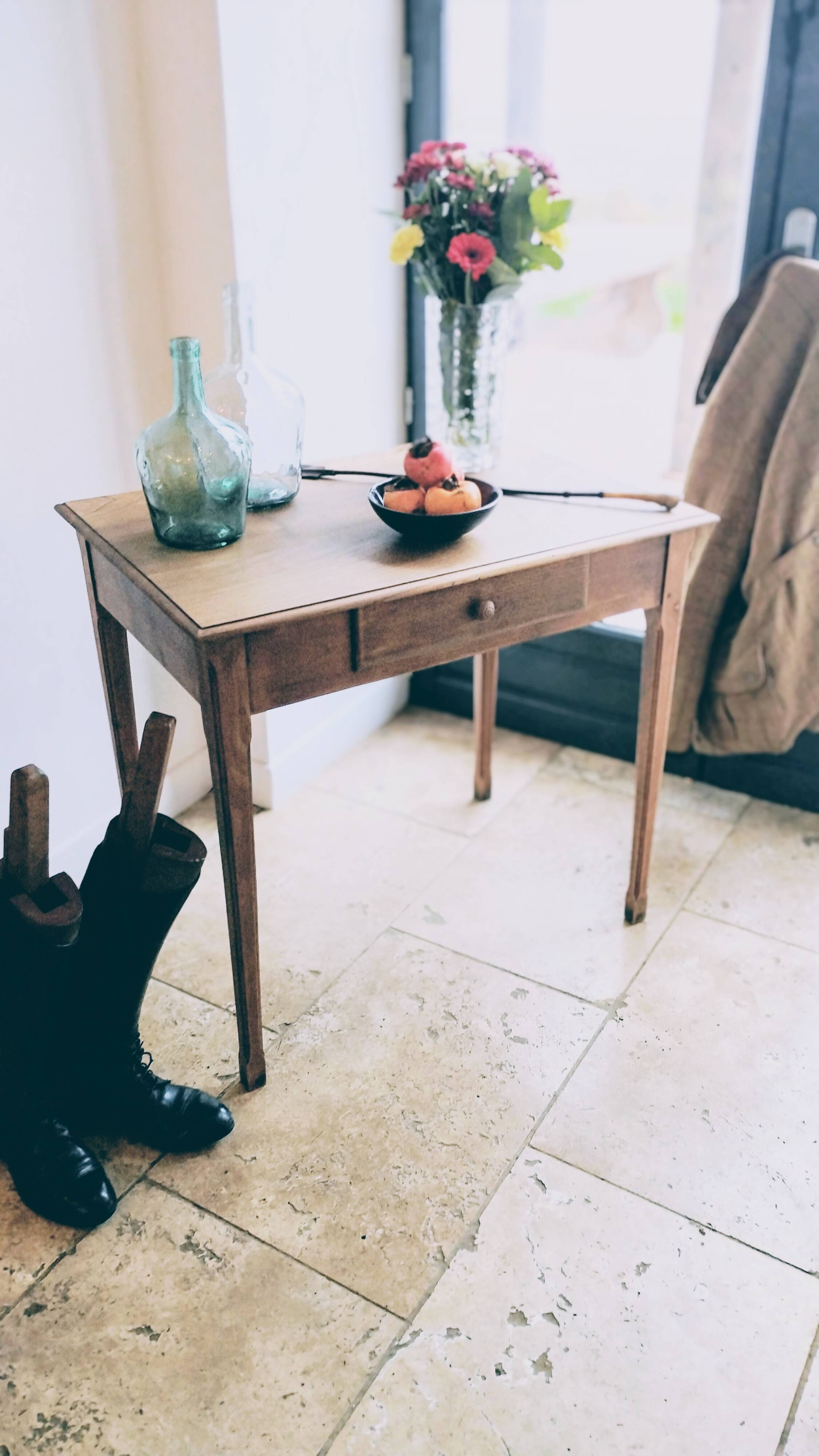 Oak side table