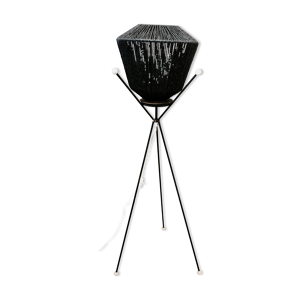 lampadaire tripode noir design 1950