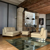 Salon "California" Jacques Charpentier, edition "Flat", France 1970