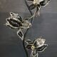 Vintage Hollywood Regency Floor Lamp Lotus Flowers