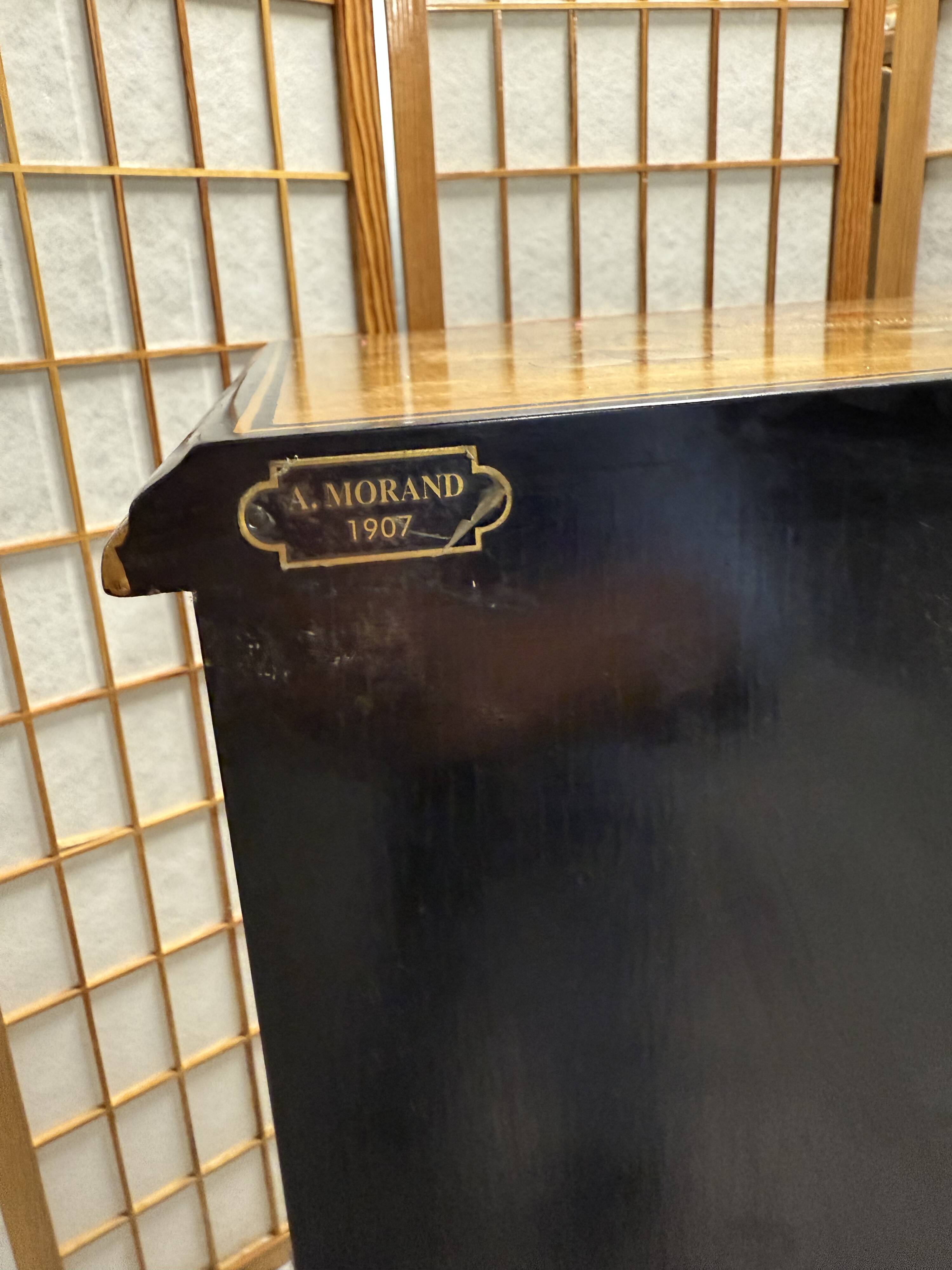 Asian lacquered chest of drawers