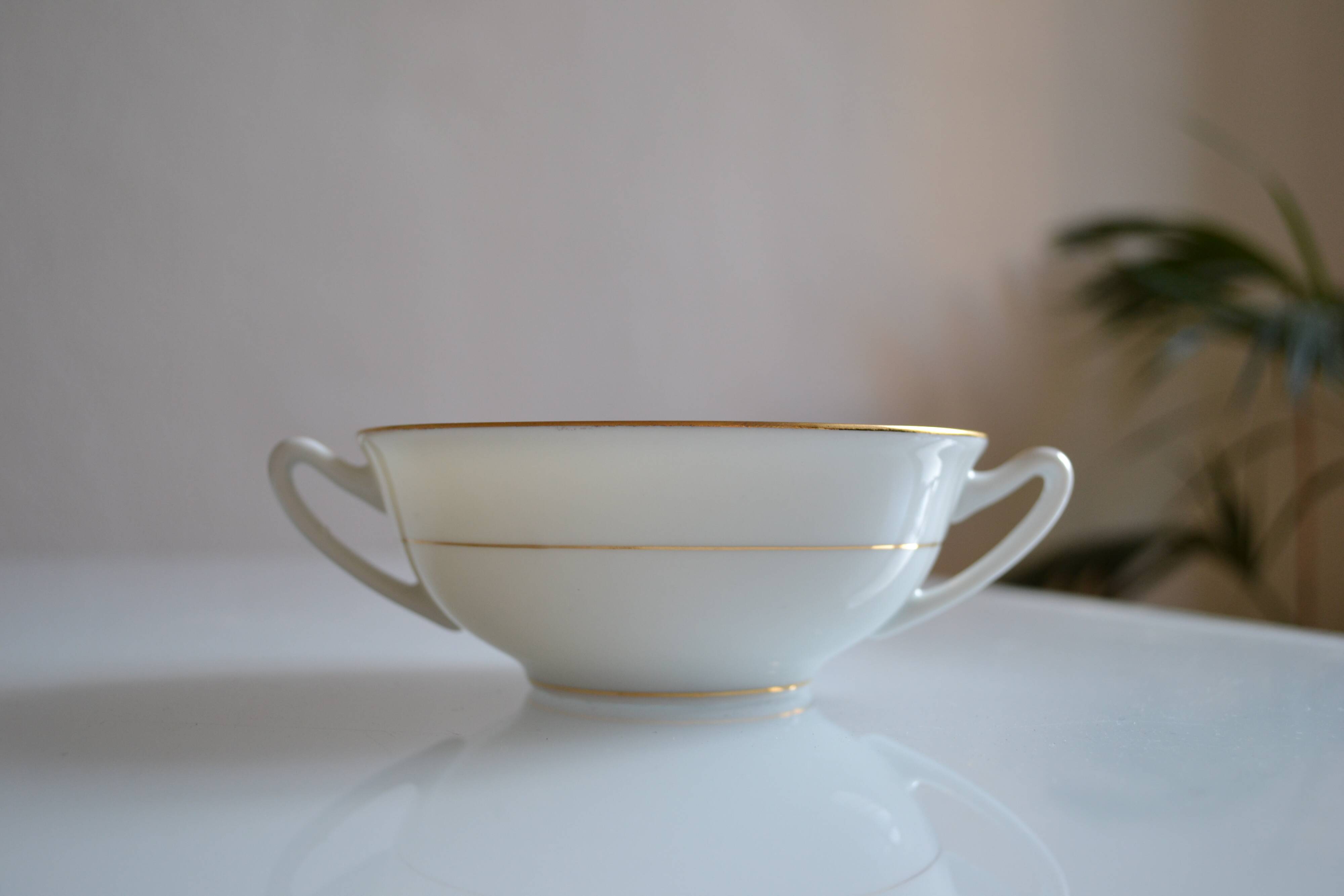 Porcelain shaking cup UC Limoges France circa 1920