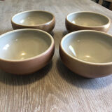 4 stoneware bowls