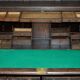 Library Desk in Carved Oak with Brass Handles