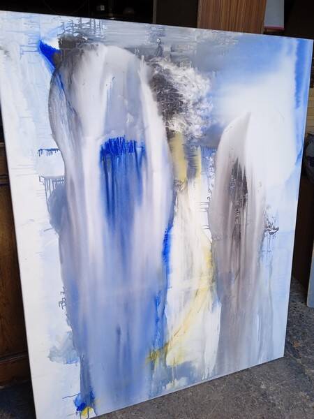 Painting 162cm Acrylic on canvas surrealism / abstract