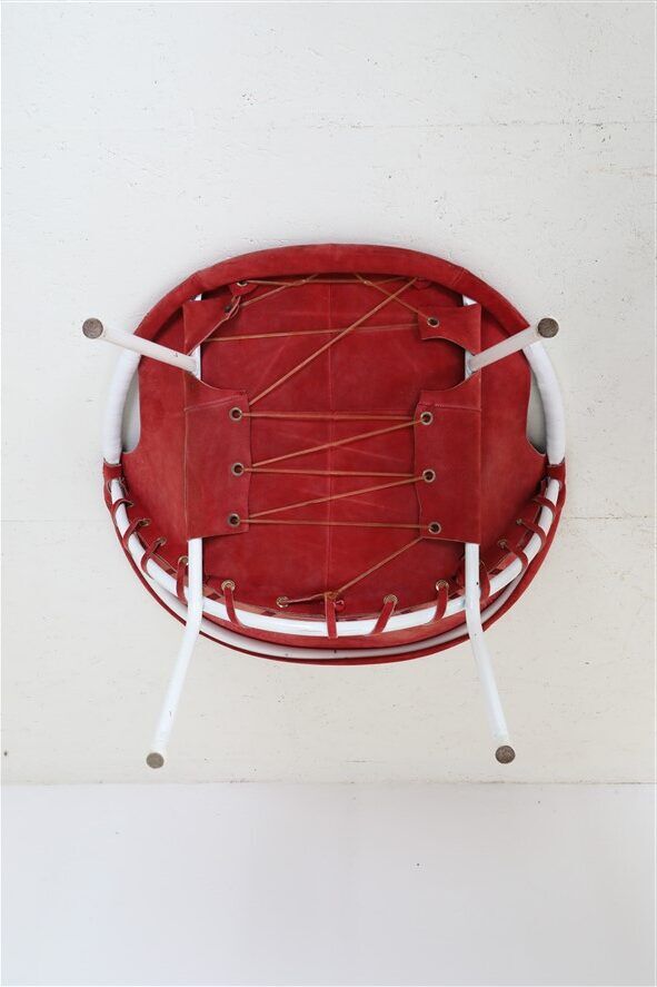 Set of 2 Lusch Balloon Chairs / suede armchairs / cocktail chairs / Mid Century Modern Design / 1960s