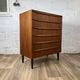 Scandinavian chest of drawers 6 drawers vintage teak, 60s