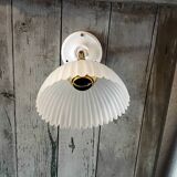 Vintage frosted glass wall light
