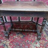 Side table or wooden desk classic style turned legs