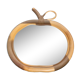 Rattan mirror apple 35x32cm