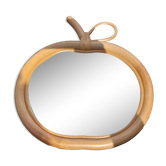 Rattan mirror apple 35x32cm