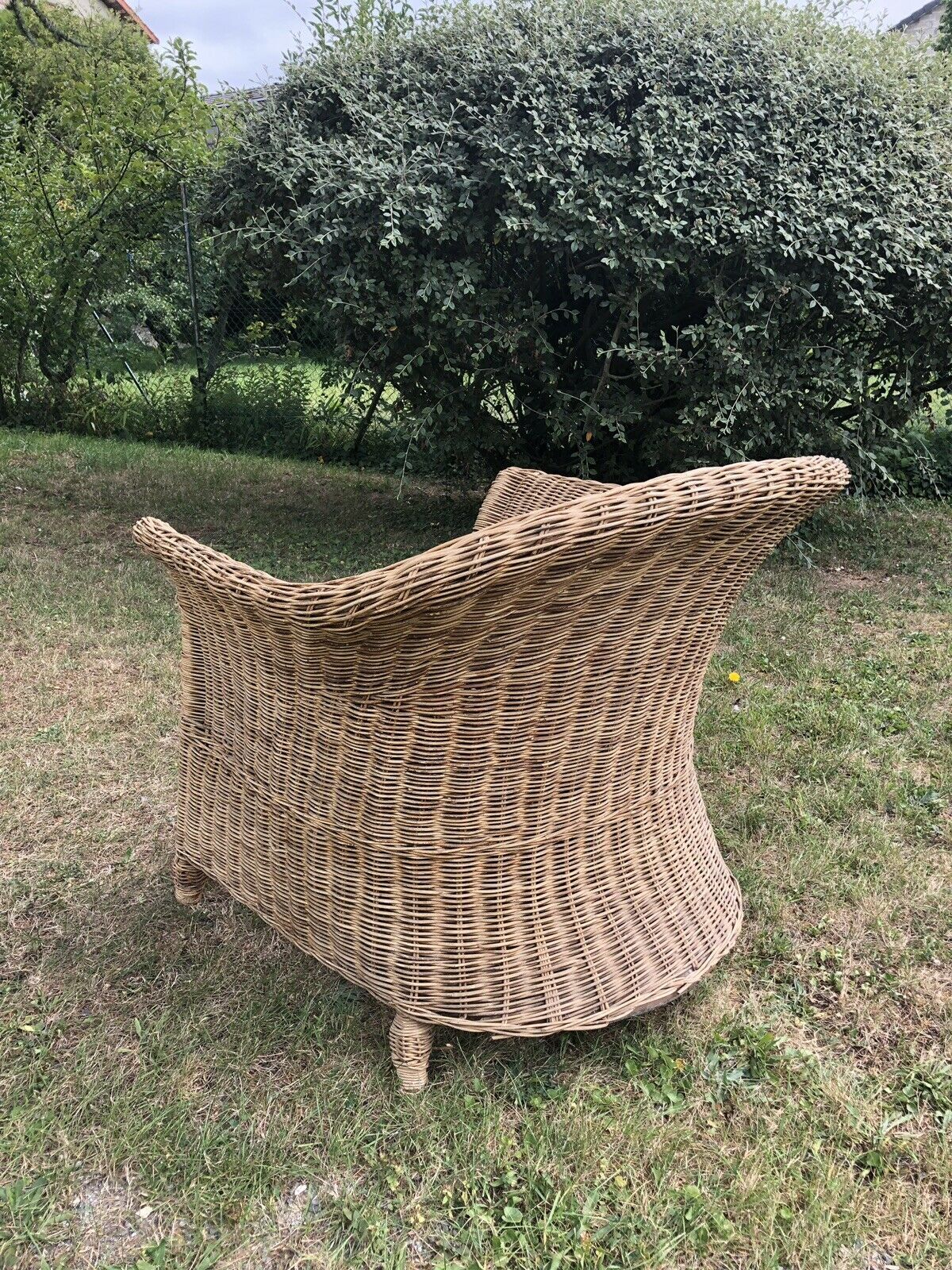 Rattan armchair