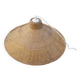 Rattan pendant light with socket