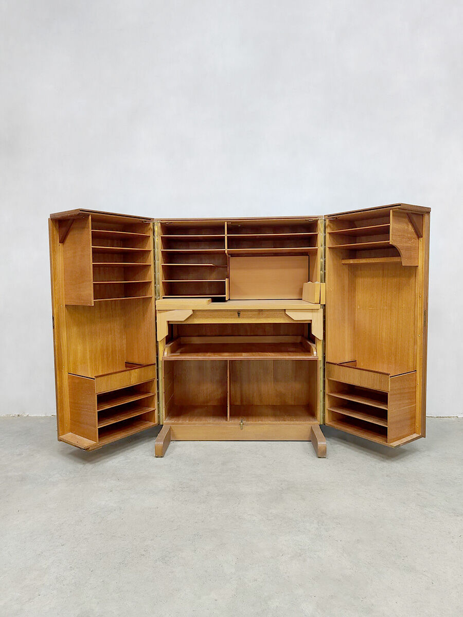 Vintage desk 'Magic Box' folding cabinet