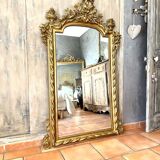 Miroir ancien à fronton XIXème