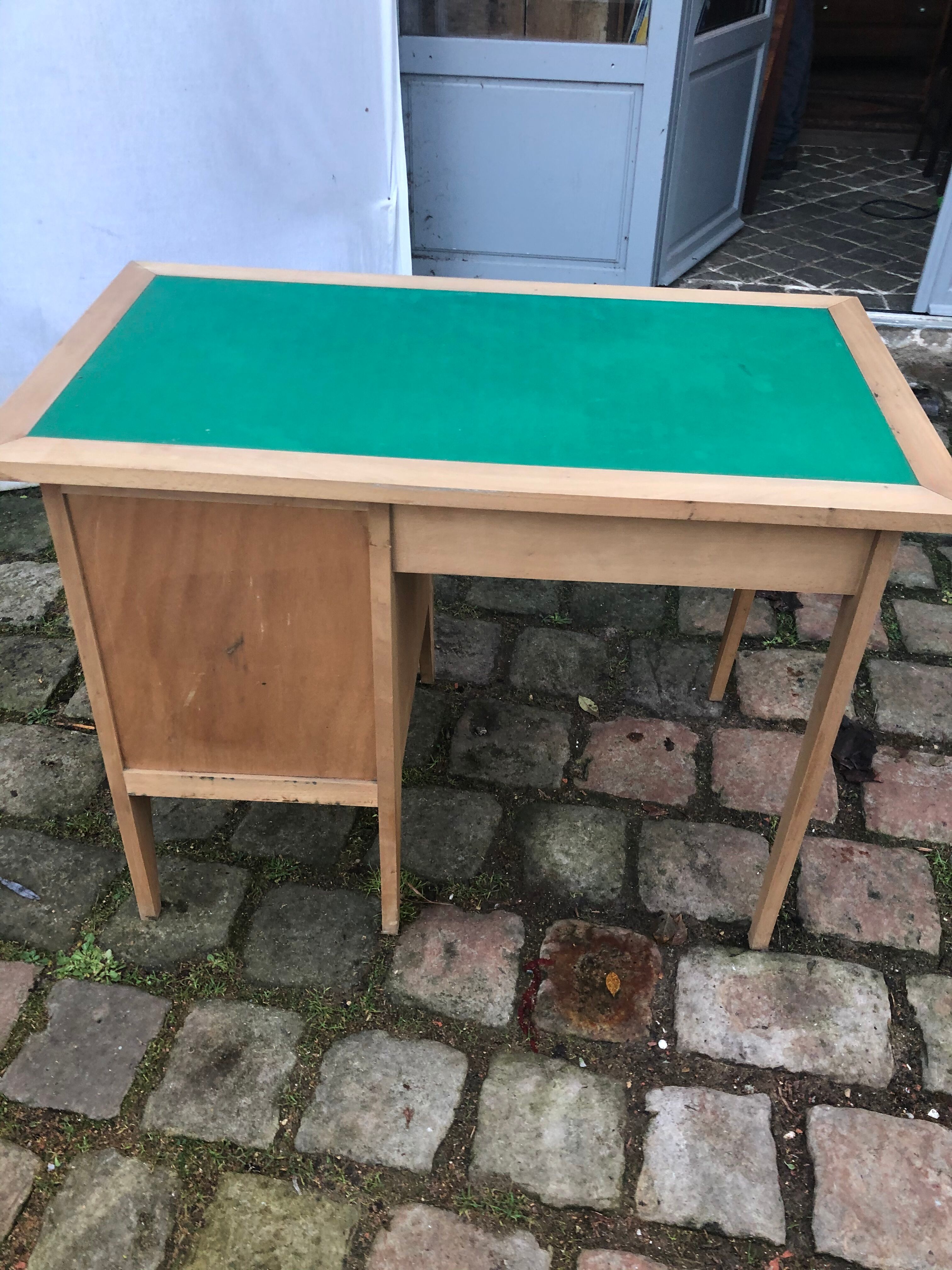 Office feet compass beech 1960 stripped