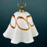 Vintage pendant lamp in wallpaper made of Murano glass from Vetri Murano, Italy, 1970s.