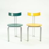 Harvink Zeta postmodern Dutch design chair, set of 2