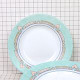 Six Arcopal soup plates