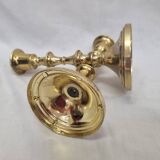 Pair of brass candlesticks
