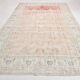 Tapis vintage floral rose blush et pêche 8x12, tapis pour salon.