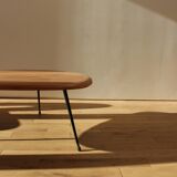 Free-form coffee table in solid wood