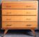Compass leg chest of drawers, blonde oak, 1950.