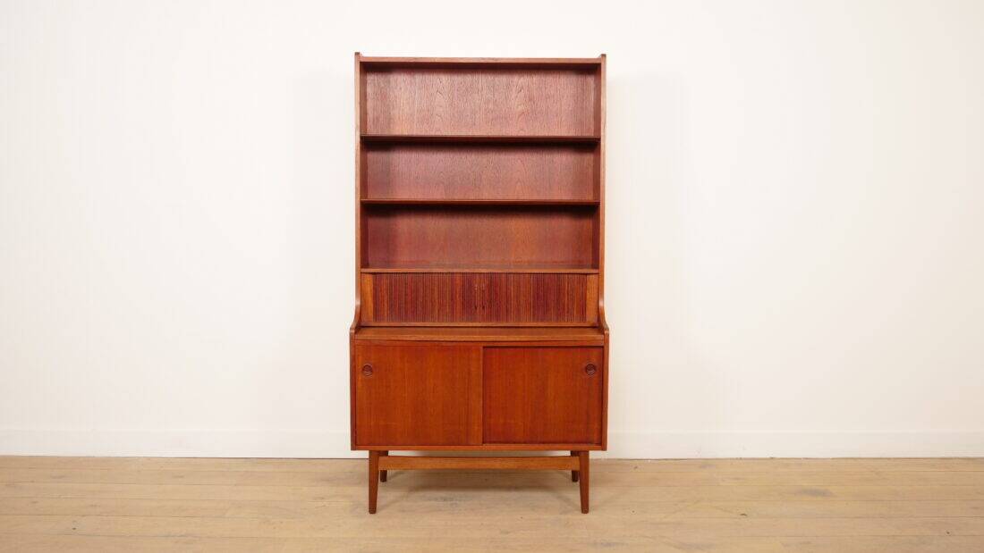 Vintage bookcase | Secretary | Teak | Johannes Sorth