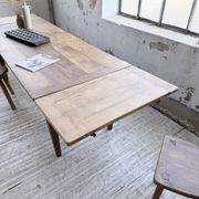 Solid oak farmhouse table with extensions (190-280cm) 1950