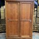 Wardrobe in solid oak Art Deco period