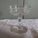 2 Coupes à champagne en cristal de Baccarat beau modèle gravé vers 1900