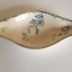 Dish ravier of Lunéville KG decorates Passiflore flowers late 19th