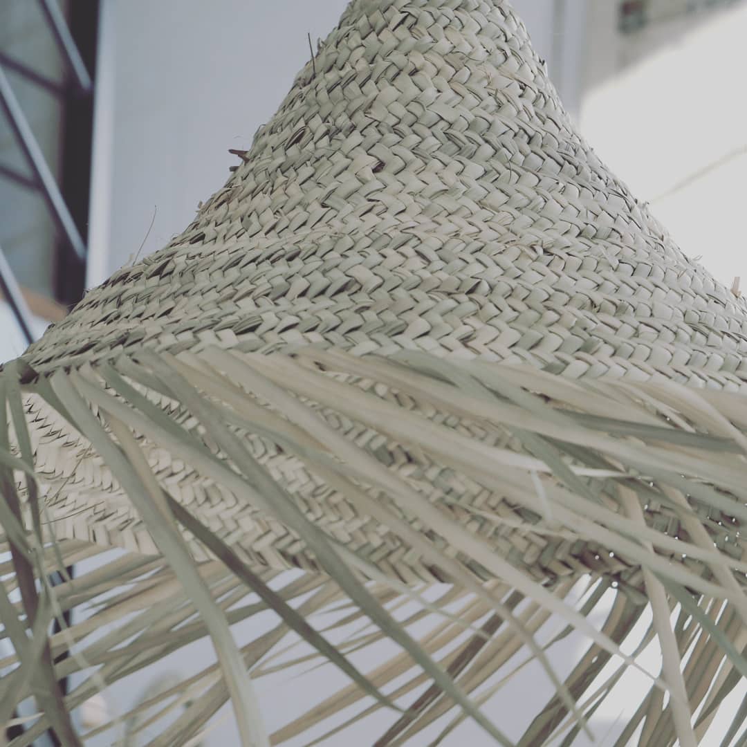 Vegetable fibre hanging