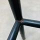 Coffee table 50s glass metal brass sofa tip