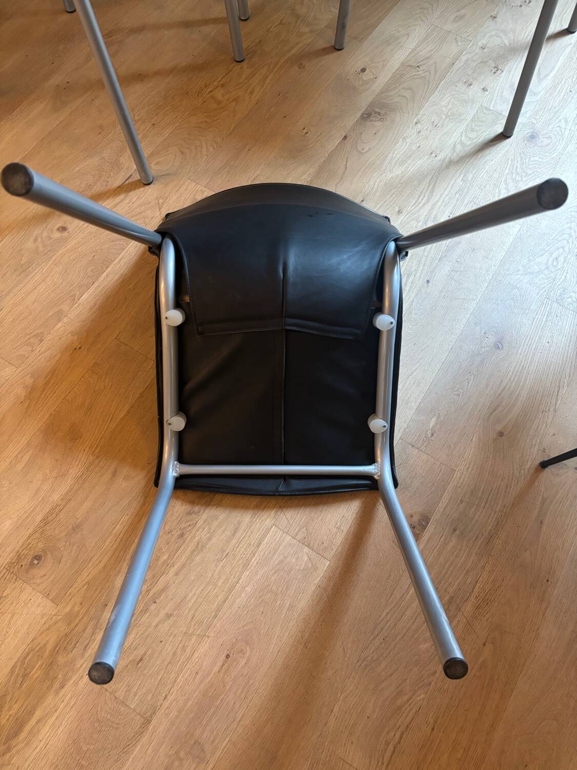 4 Philippe Starck Cheap Chic Leather chairs