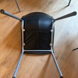 4 Philippe Starck Cheap Chic Leather chairs